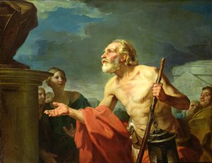 Diogenész alamizsnát kér, 1767